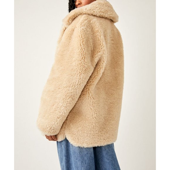 Free People Tan Pea Coat *NWT* - Picture 3 of 9